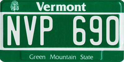 VT license plate NVP690