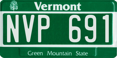 VT license plate NVP691