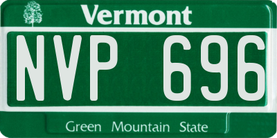 VT license plate NVP696