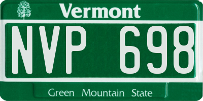 VT license plate NVP698