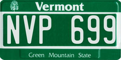 VT license plate NVP699