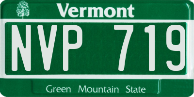VT license plate NVP719
