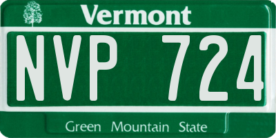 VT license plate NVP724