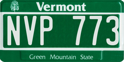 VT license plate NVP773