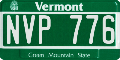 VT license plate NVP776