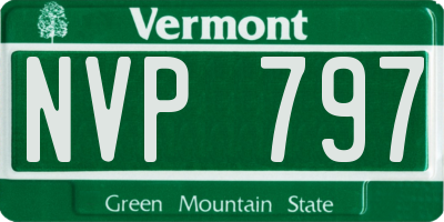 VT license plate NVP797