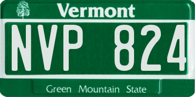 VT license plate NVP824