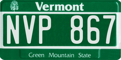 VT license plate NVP867