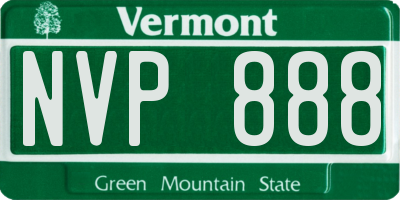 VT license plate NVP888