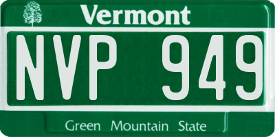 VT license plate NVP949