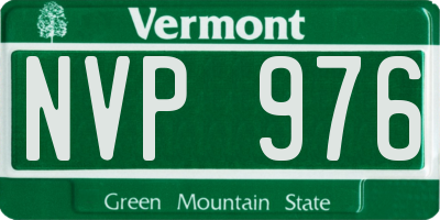 VT license plate NVP976