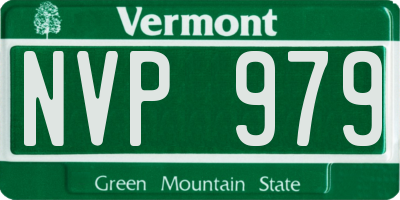 VT license plate NVP979