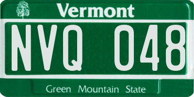VT license plate NVQ048