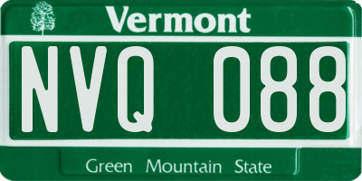VT license plate NVQ088