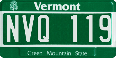 VT license plate NVQ119