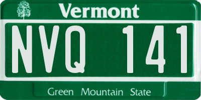 VT license plate NVQ141