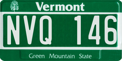 VT license plate NVQ146