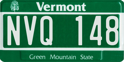 VT license plate NVQ148