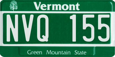VT license plate NVQ155