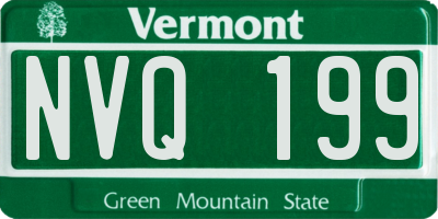 VT license plate NVQ199