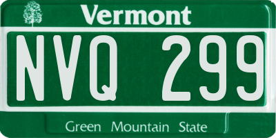 VT license plate NVQ299