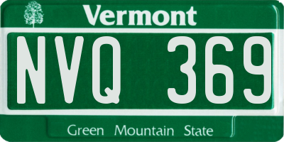 VT license plate NVQ369