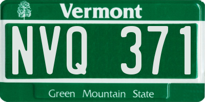 VT license plate NVQ371