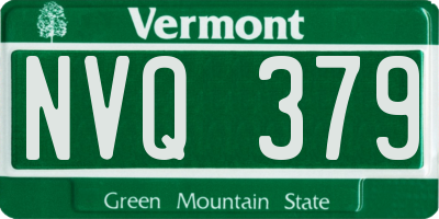 VT license plate NVQ379