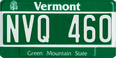 VT license plate NVQ460