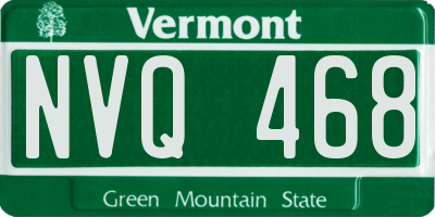 VT license plate NVQ468