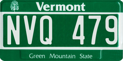 VT license plate NVQ479