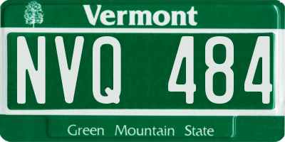 VT license plate NVQ484