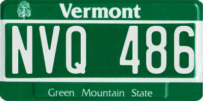 VT license plate NVQ486