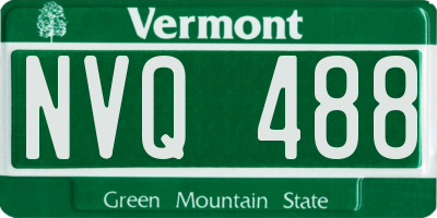 VT license plate NVQ488