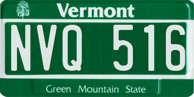 VT license plate NVQ516