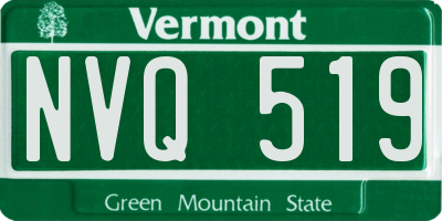 VT license plate NVQ519
