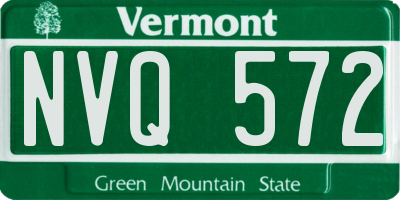 VT license plate NVQ572