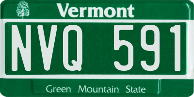 VT license plate NVQ591