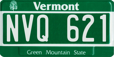 VT license plate NVQ621