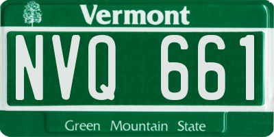 VT license plate NVQ661