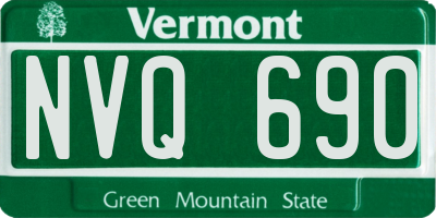 VT license plate NVQ690