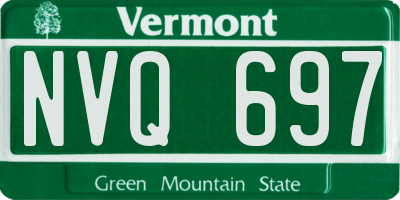 VT license plate NVQ697