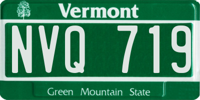 VT license plate NVQ719