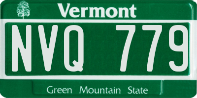VT license plate NVQ779