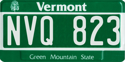 VT license plate NVQ823