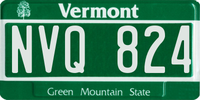 VT license plate NVQ824