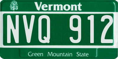 VT license plate NVQ912