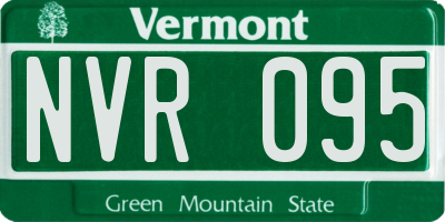VT license plate NVR095