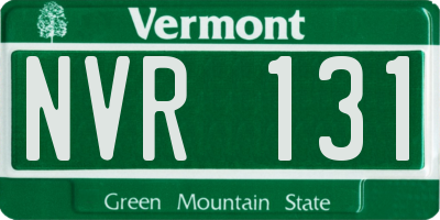 VT license plate NVR131