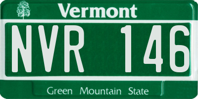 VT license plate NVR146
